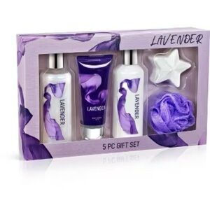 Freida & Joe Lavender 5 Piece Gift Box Collection Bath & Body Set